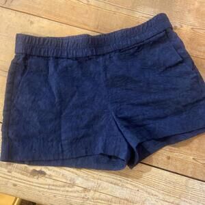 J. Crew Chino Shorts Women's Navy Blue W Pockets  Size 4